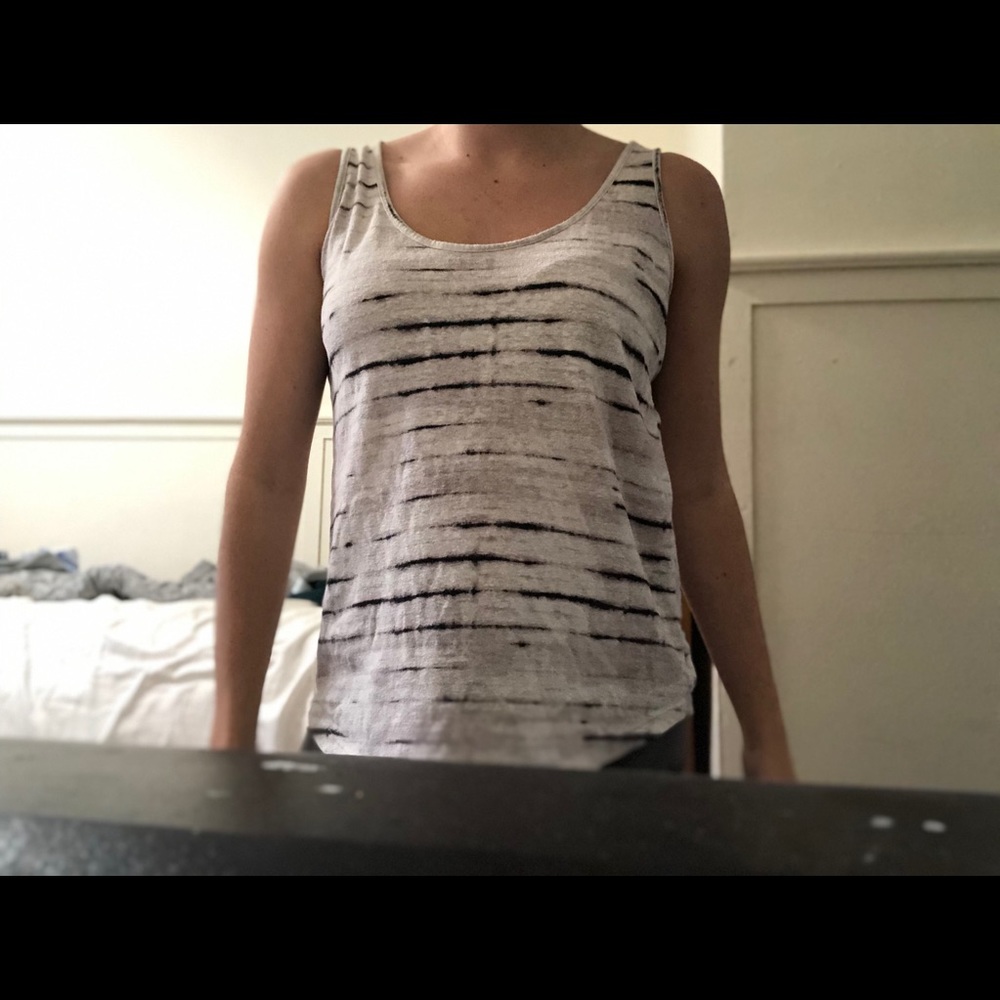 Black and white tank top